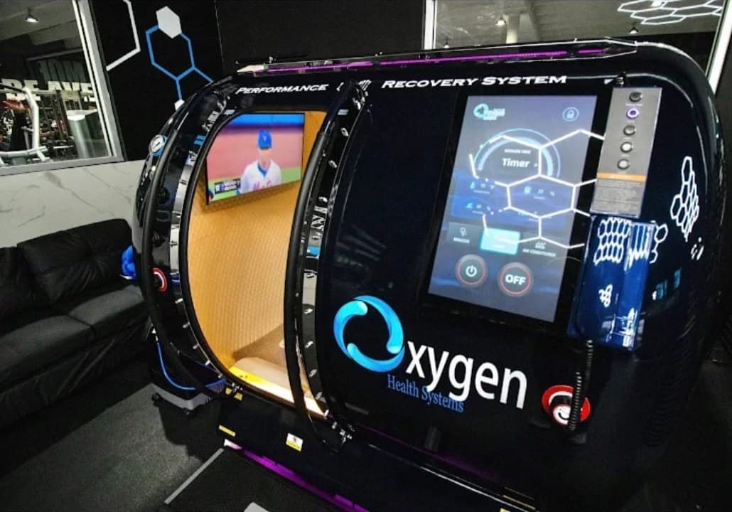 A hyperbaric oxygen chamber at PRS